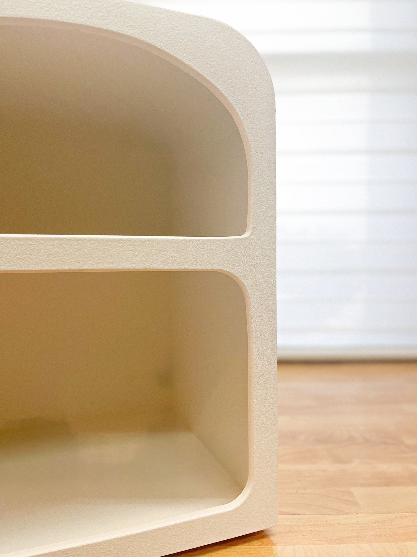 White Boho Nordic Modern Nightstand Sidetable