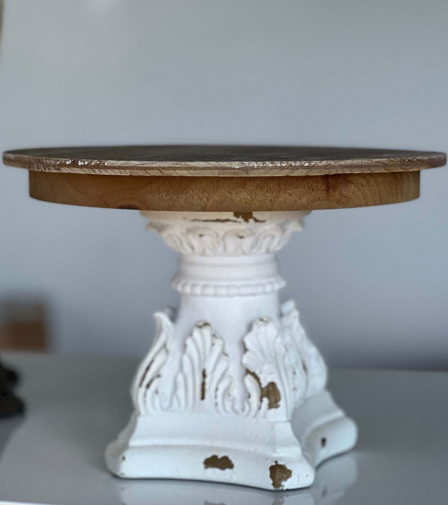 Vintage Style Wood Cake Stand - FREE SHIPPING