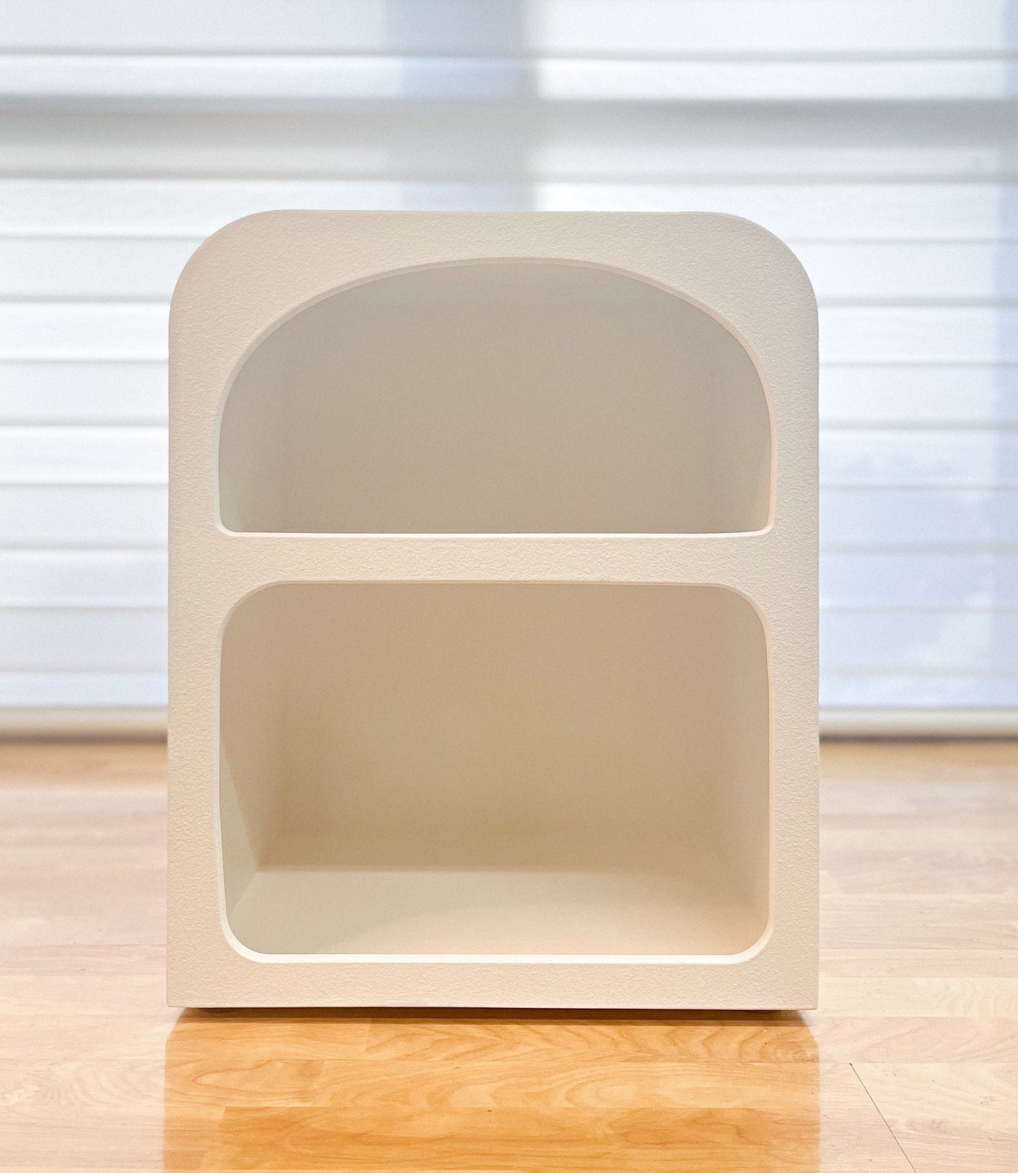 White Boho Nordic Modern Nightstand Sidetable