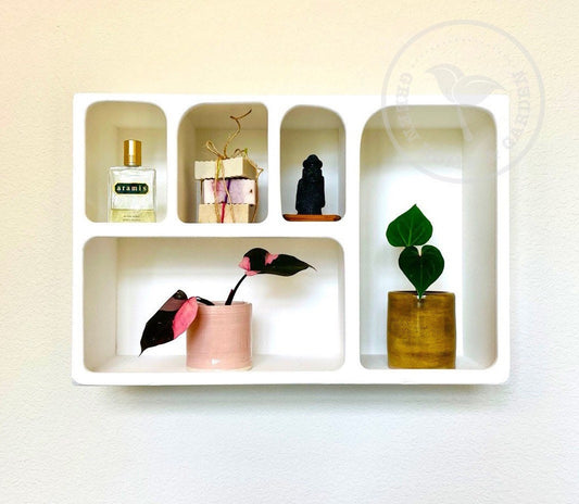 Decorative White Wall Shelf