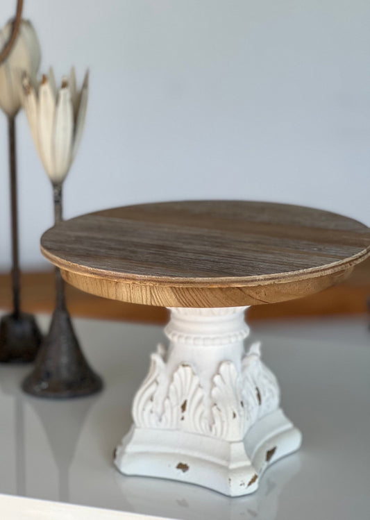 Vintage Style Wood Cake Stand - FREE SHIPPING
